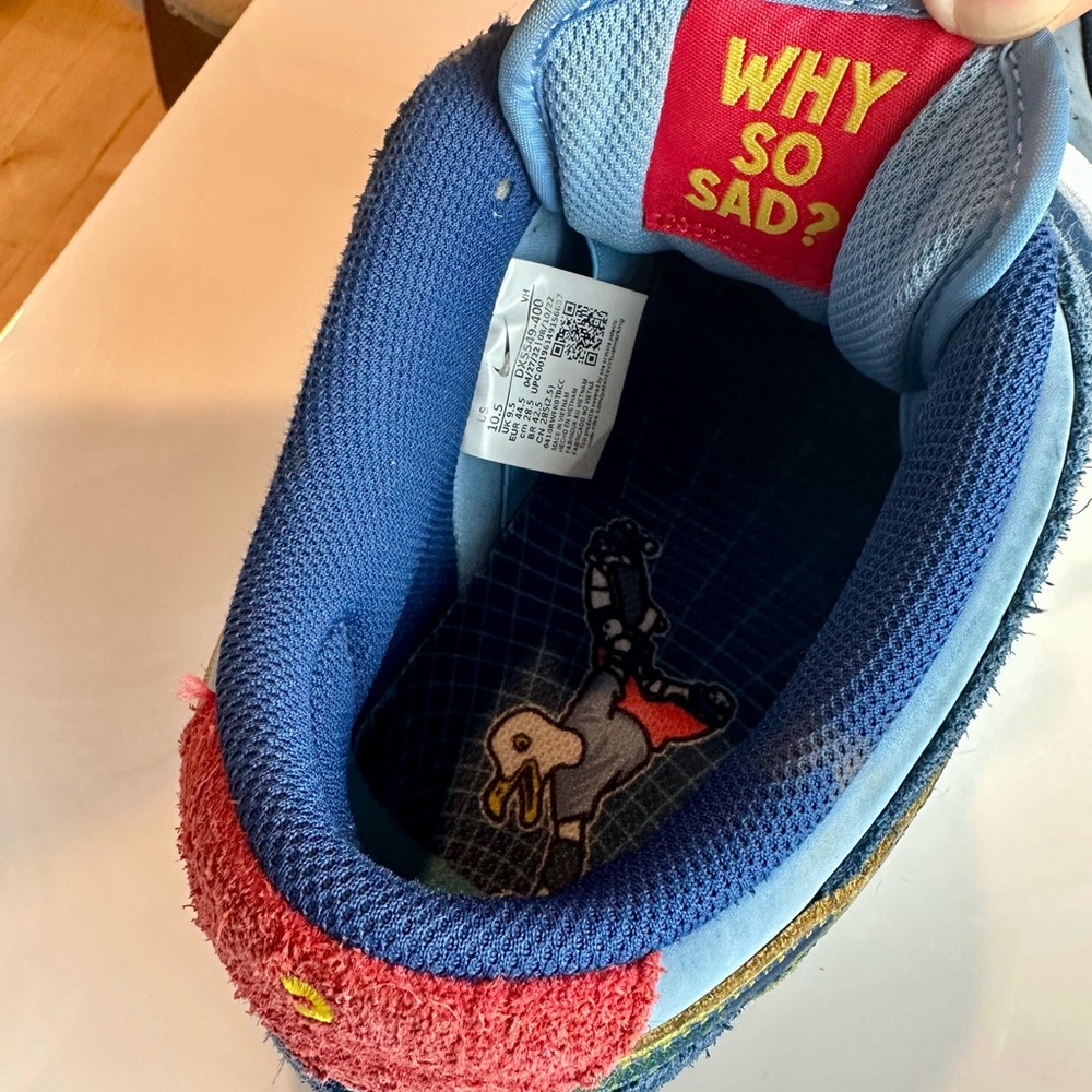 Nike 10.5 Why So Sad Sneakers - Picture 2 of 6